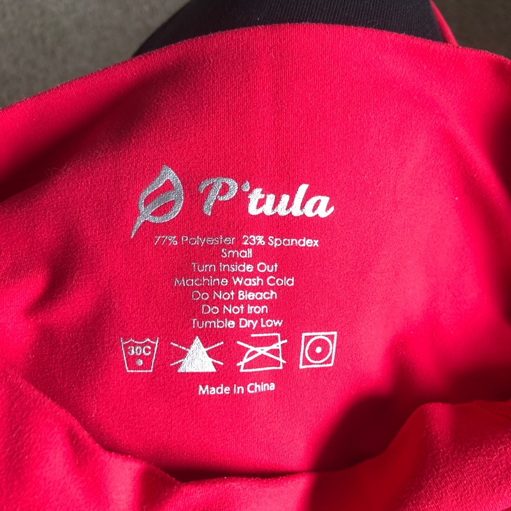 P’tula Alainah Allure Leggings Hot Toddy Red